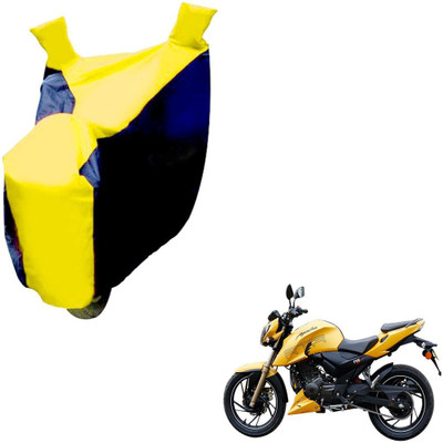 NIKS Two Wheeler Cover for TVS(Apache, Black, Yellow)