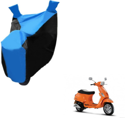 NIKS Two Wheeler Cover for Universal For Bike(Vespa SXL, Black, Blue)