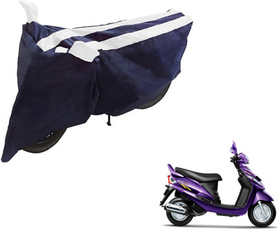 NIKS Two Wheeler Cover for Mahindra(Rodeo RZ, Black, White)