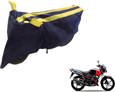NIKS Two Wheeler Cover for Yamaha(Gladiator, Black, Yellow)