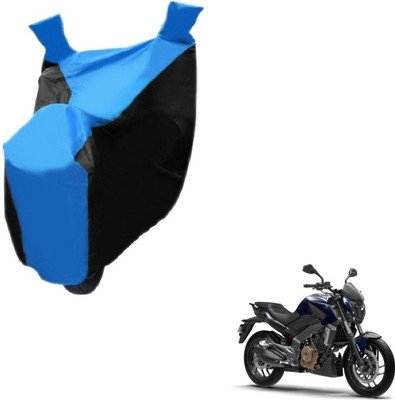 NIKS Two Wheeler Cover for Bajaj(Dominar, Black, Blue)