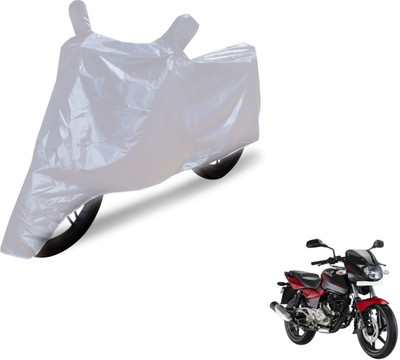 NIKS Two Wheeler Cover for Bajaj(Pulsar 180 DTS-i, Silver)