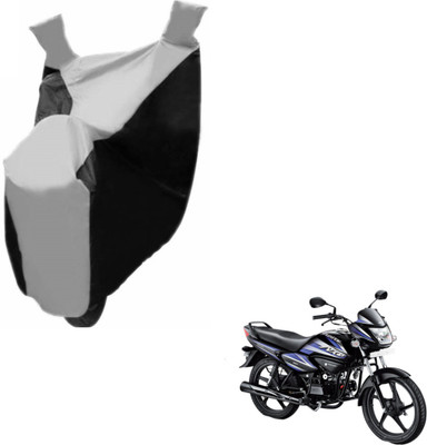 NIKS Two Wheeler Cover for Hero(Splendor NXG, Black, Silver)