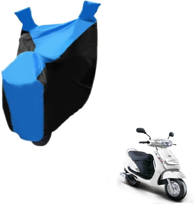 NIKS Two Wheeler Cover for Mahindra(Duro DZ, Black, Blue)