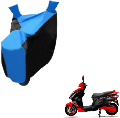 NIKS Two Wheeler Cover for Kinetic(Nova, Black, Blue)