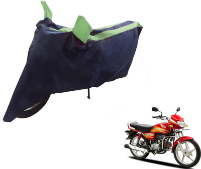 NIKS Two Wheeler Cover for Hero(HF Deluxe, Black, Green)