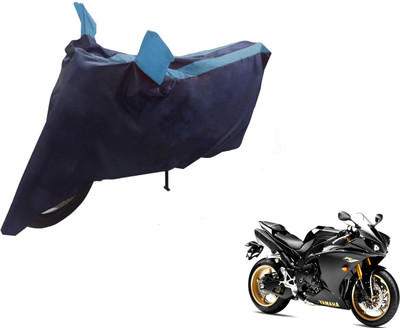NIKS Two Wheeler Cover for Yamaha(YZF R1, Black, Blue)
