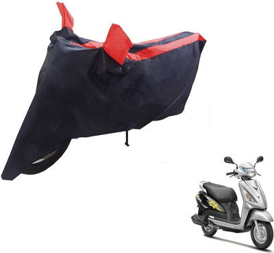 NIKS Two Wheeler Cover for Suzuki(Swish, Black, Red)