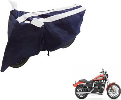 NIKS Two Wheeler Cover for Harley Davidson(XL 883, Black, White)