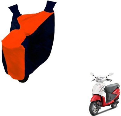 NIKS Two Wheeler Cover for Hero(Pleasure, Black, Orange)