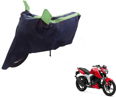 NIKS Two Wheeler Cover for TVS(Apache RTR 160, Black, Green)
