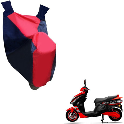 NIKS Two Wheeler Cover for Kinetic(Nova, Black, Red)