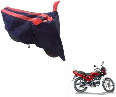 NIKS Two Wheeler Cover for Hero(Passion Plus, Black, Orange)