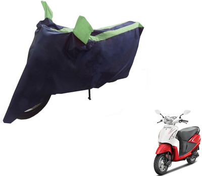 NIKS Two Wheeler Cover for Hero(Pleasure, Black, Green)