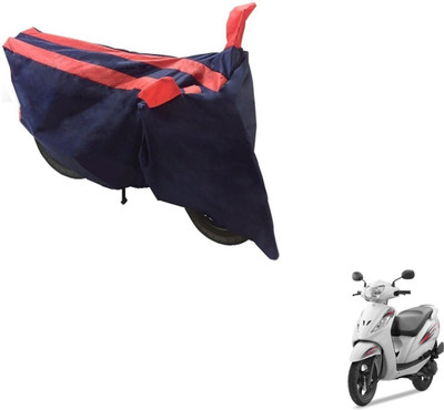 NIKS Two Wheeler Cover for TVS(Wego, Black, Orange)