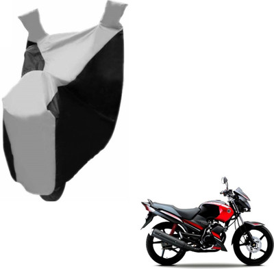 NIKS Two Wheeler Cover for Yamaha(Gladiator, Black, Silver)