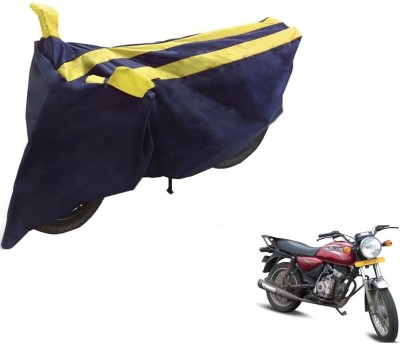 NIKS Two Wheeler Cover for Bajaj(Boxer, Black, Yellow)