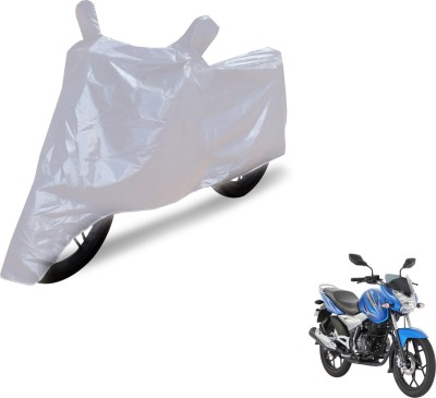 NIKS Two Wheeler Cover for Bajaj(Discover 125 DTS-i, Silver)