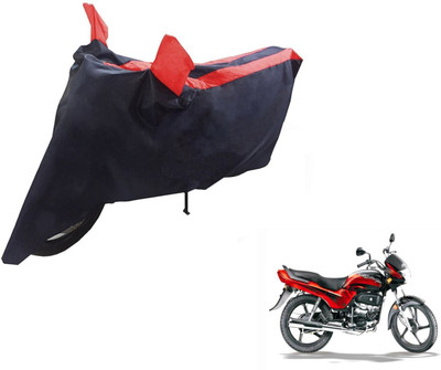 NIKS Two Wheeler Cover for Hero(Passion Plus, Black, Red)