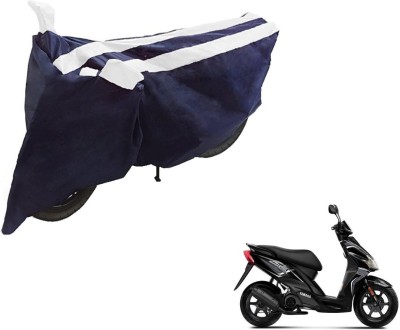 NIKS Two Wheeler Cover for Yamaha(Jog R, Black, White)