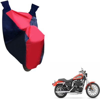 NIKS Two Wheeler Cover for Harley Davidson(XL 883, Black, Red)