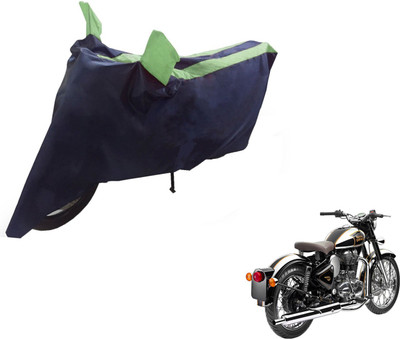 NIKS Two Wheeler Cover for Royal Enfield(Classic Chrome, Black, Green)