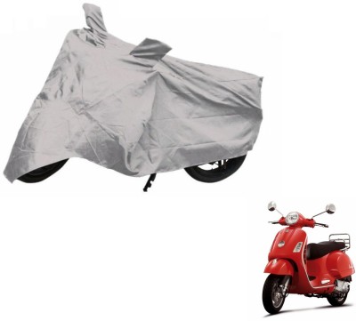 NIKS Two Wheeler Cover for Universal For Bike(Vespa LX, Silver)