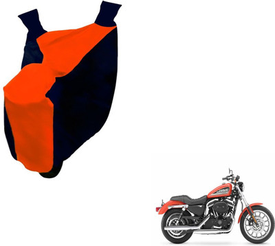 NIKS Two Wheeler Cover for Harley Davidson(XL 883, Black, Orange)