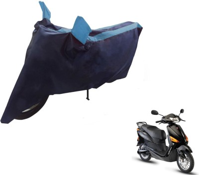 NIKS Two Wheeler Cover for Hero(Electric Optima, Black, Blue)