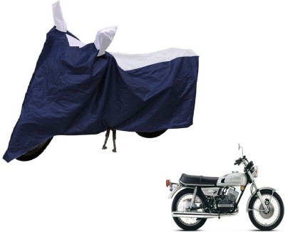 Auto Hub Two Wheeler Cover for Yamaha(RD 350, Blue, Silver)