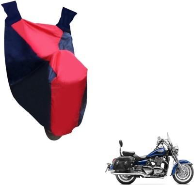 NIKS Two Wheeler Cover for Triumph(Black, Red)