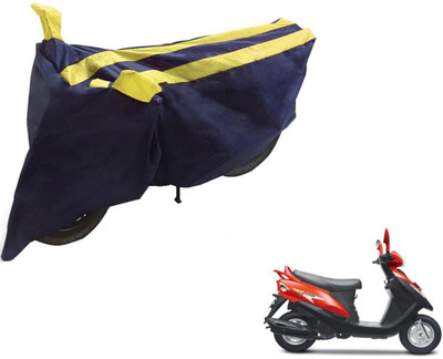 NIKS Two Wheeler Cover for Mahindra(Flyte, Black, Yellow)