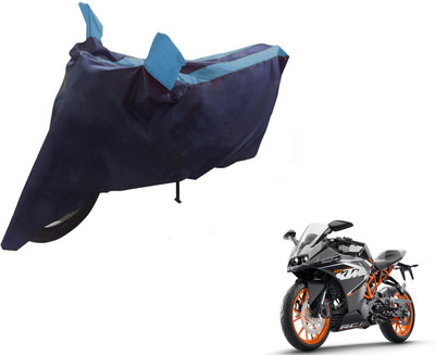 NIKS Two Wheeler Cover for KTM(RC 390, Black, Blue)