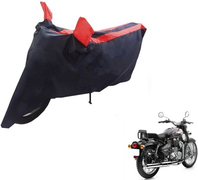 NIKS Two Wheeler Cover for Royal Enfield(Bullet 500, Black, Red)