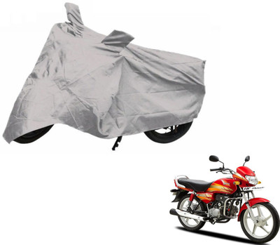 NIKS Two Wheeler Cover for Hero(HF Deluxe, Silver)