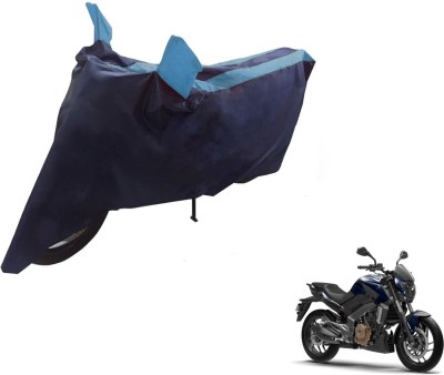 NIKS Two Wheeler Cover for Bajaj(Dominar, Black, Blue)