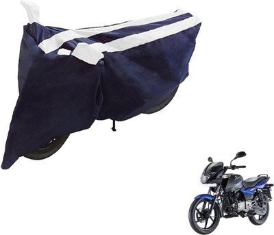 NIKS Two Wheeler Cover for Bajaj(Pulsar 150 DTS-i, Black, White)