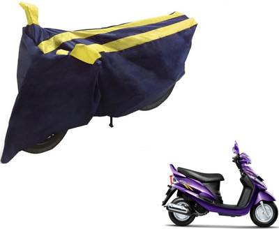 NIKS Two Wheeler Cover for Mahindra(Rodeo RZ, Black, Yellow)