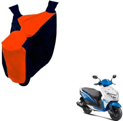 NIKS Two Wheeler Cover for Honda(Deo, Black, Orange)