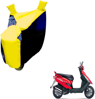 NIKS Two Wheeler Cover for Bajaj(Black, Yellow)