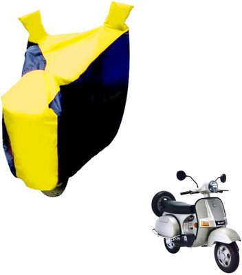 NIKS Two Wheeler Cover for Bajaj(Black, Yellow)