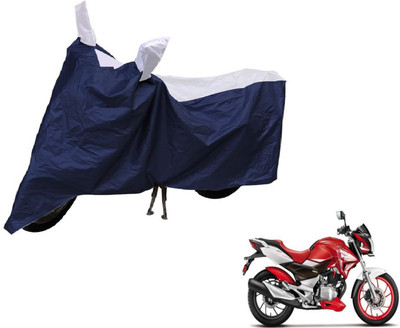 Auto Hub Two Wheeler Cover for Hero(Xtreme, Blue, Silver)