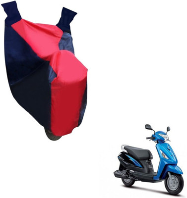 NIKS Two Wheeler Cover for Suzuki(Zeus, Black, Red)