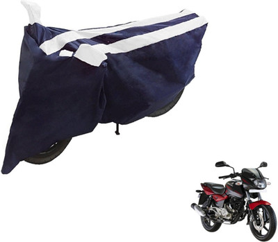 NIKS Two Wheeler Cover for Bajaj(Pulsar 180 DTS-i, Black, White)