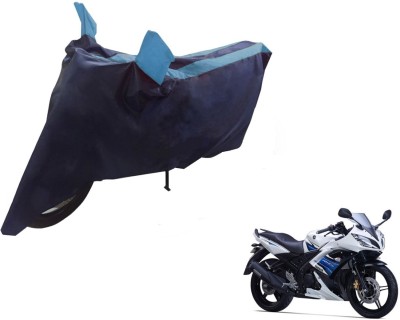 NIKS Two Wheeler Cover for Yamaha(YZF R15 S, Black, Blue)