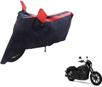 NIKS Two Wheeler Cover for Harley Davidson(Black, Red)