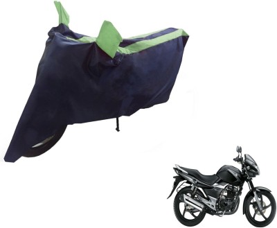 NIKS Two Wheeler Cover for Suzuki(GS, Black, Green)