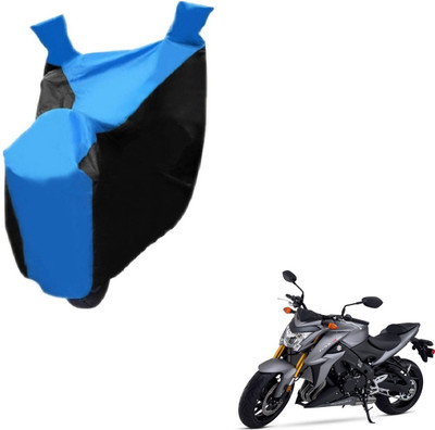 NIKS Two Wheeler Cover for Suzuki(GSX, Black, Blue)