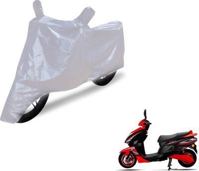 NIKS Two Wheeler Cover for Kinetic(Nova, Silver)