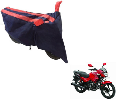 NIKS Two Wheeler Cover for Hero(Glamour FI, Black, Orange)